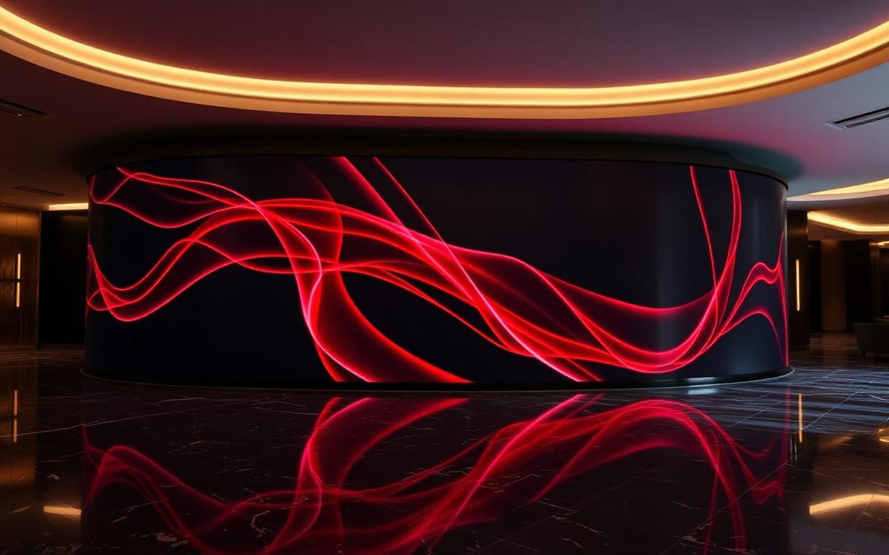 Curved MicroLED Walls